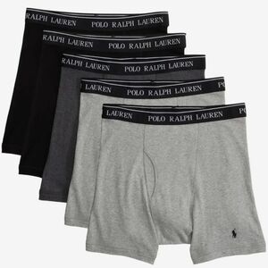 NIB Polo Ralph Lauren 5-Pack Classic Fit Cotton Boxer Brief Size Large